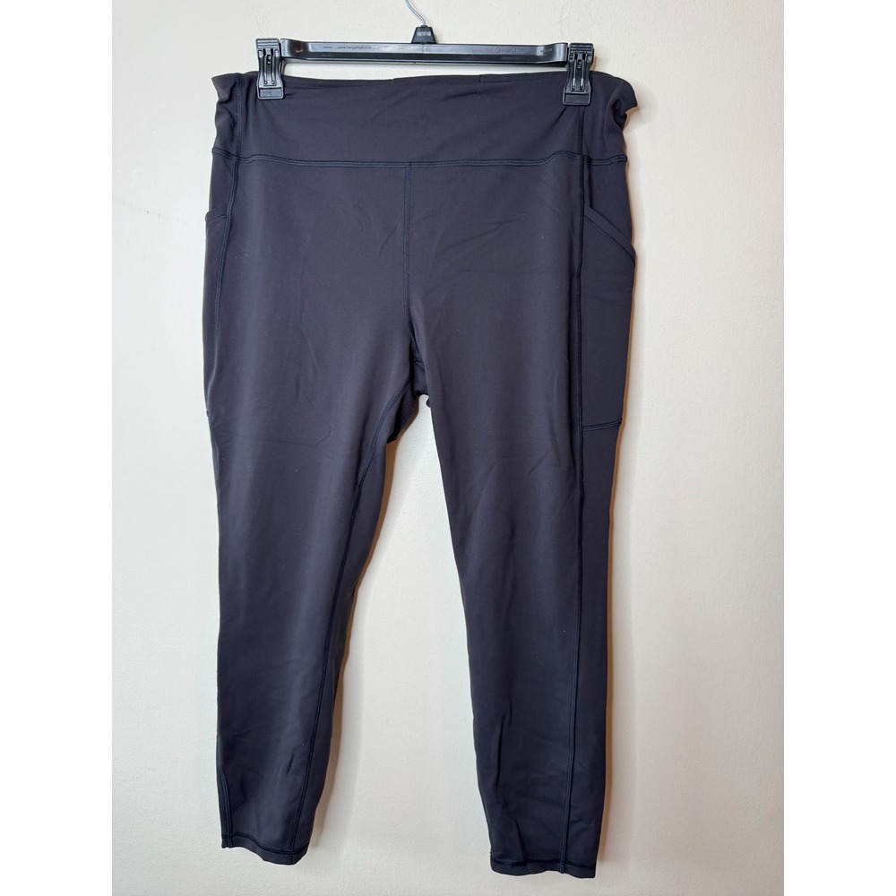 Lululemon Fast and Free High-Rise Tight 25" Black Pockets Size 18 Leggings